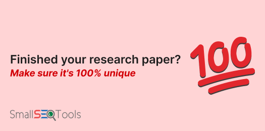 Finished your Research Paper? Make Sure its plagiarism free